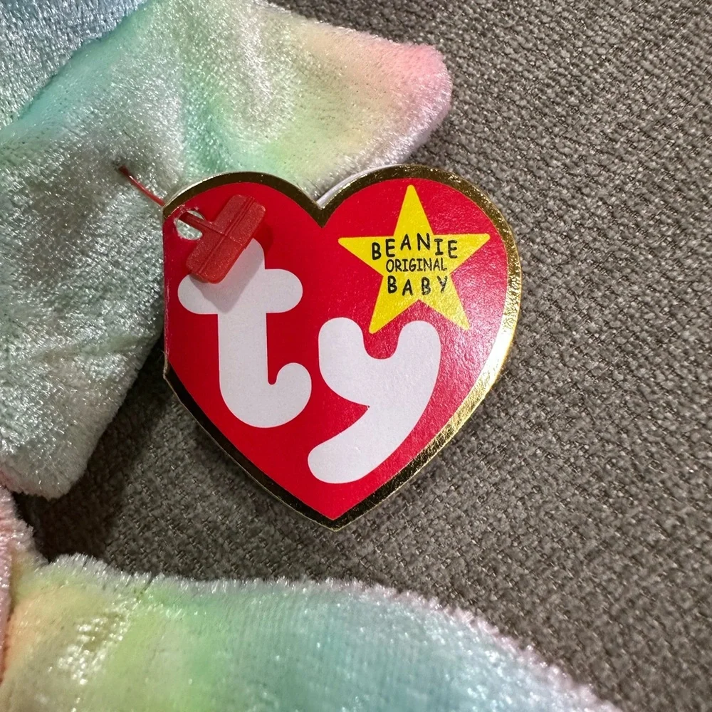 Ty Beanie Baby 1999 Neon Pastel Seahorse Plush